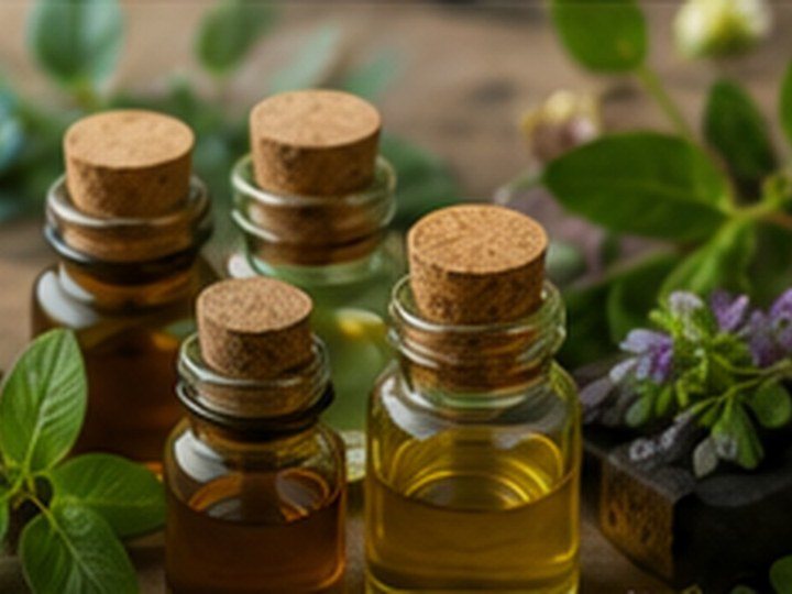 Indonesian essential oils including patchouli, nutmeg, vetiver, clove and citronella oils